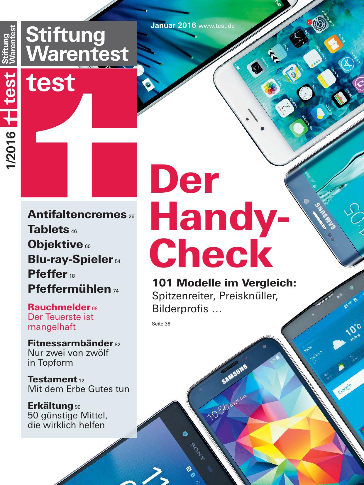 Stiftung Warentest Nr. 1/2016