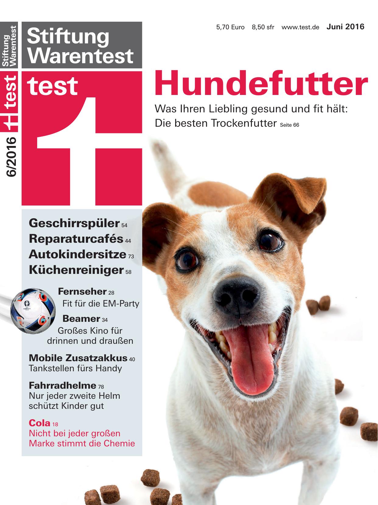 Stiftung Warentest Nr. 6/2016