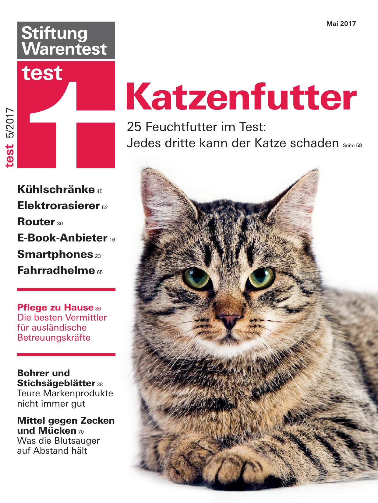 Stiftung Warentest Nr. 05/2018