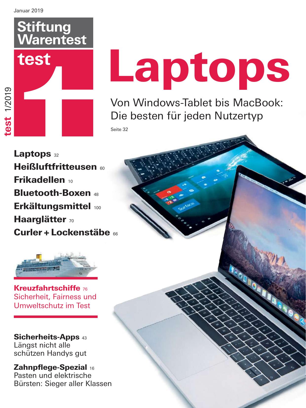 Stiftung Warentest NR. 1/2019