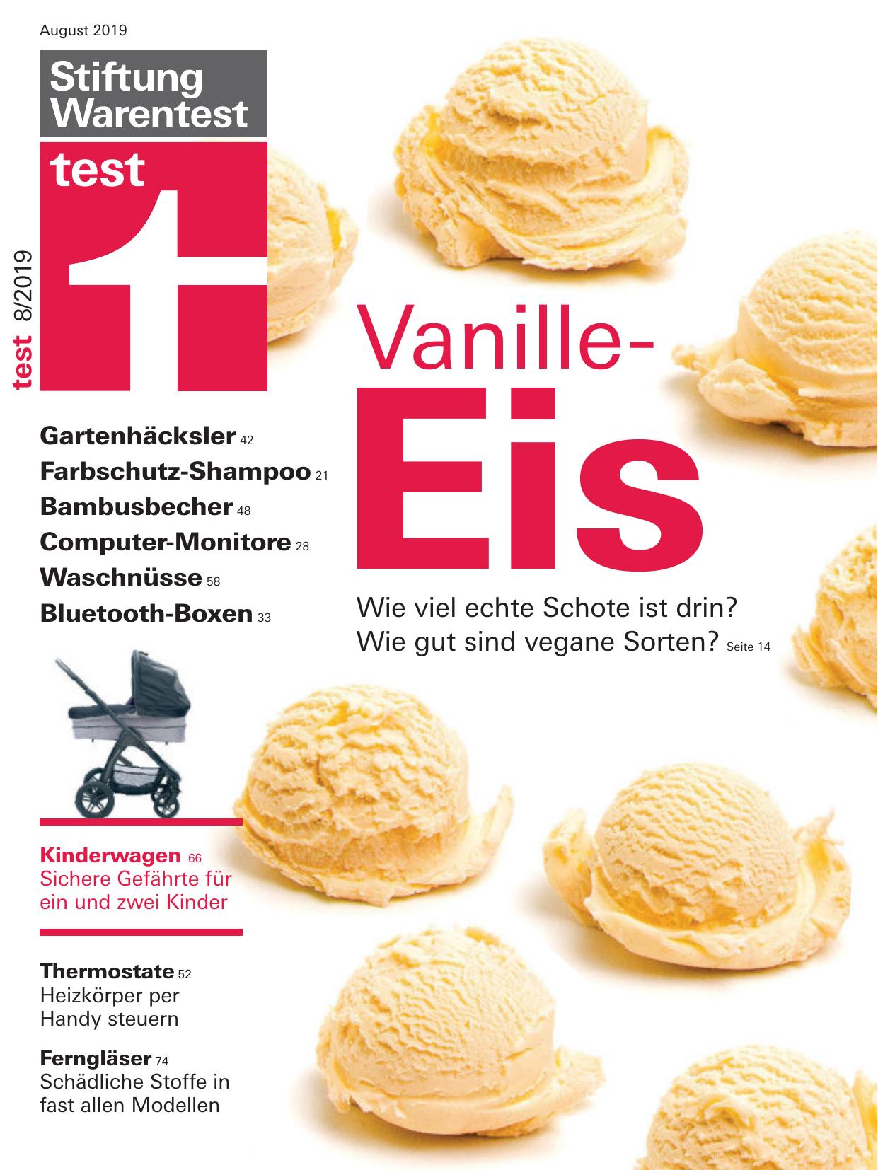 Stiftung Warentest Nr. 08/2019