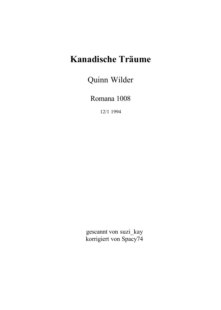 Kanadische Traeume