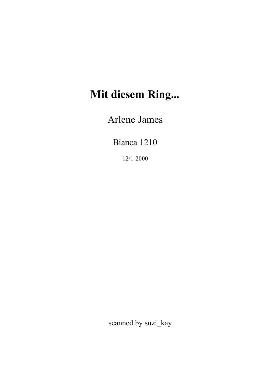 Mit diesem Ring