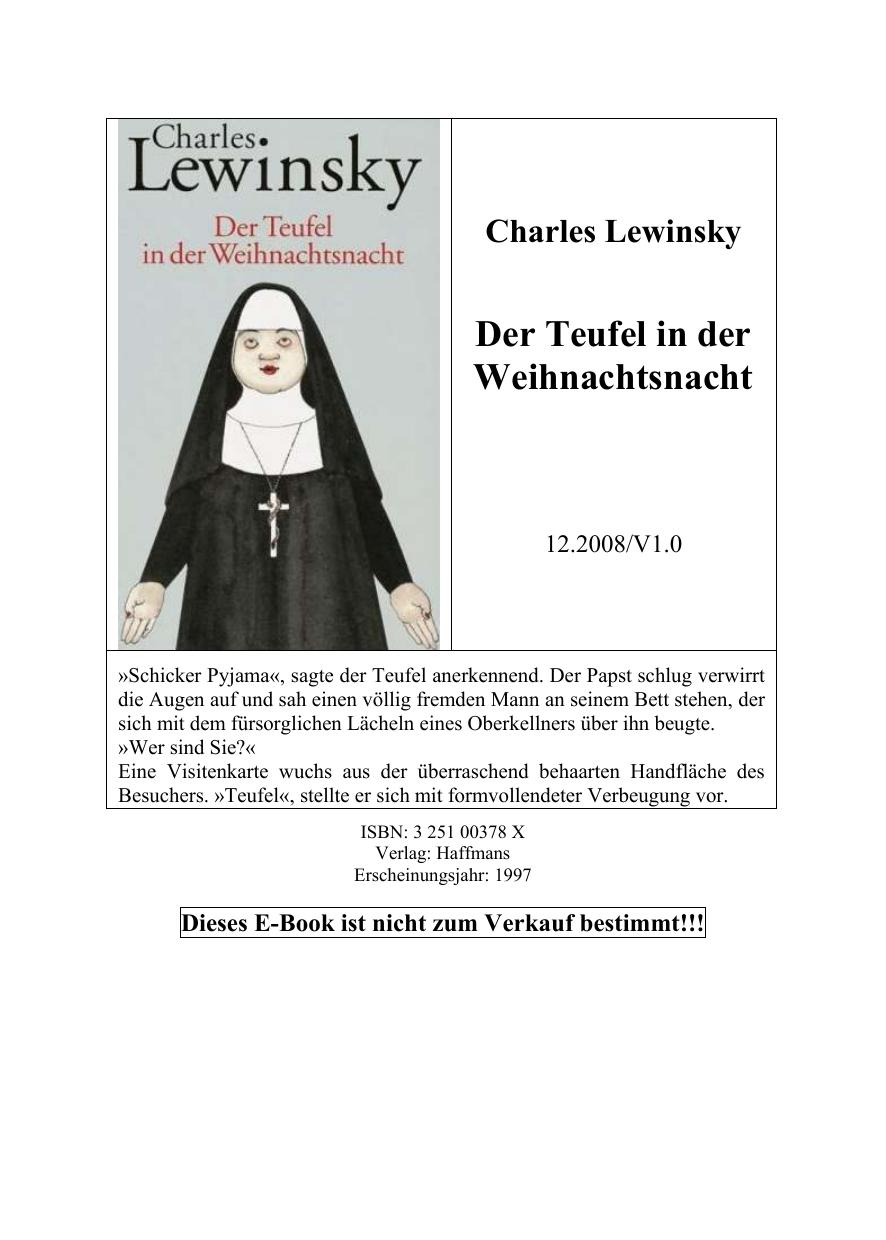 Der Teufel in der Weihnachtsnacht