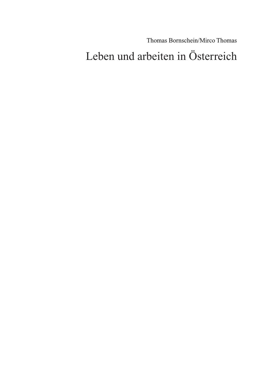 Leben und arbeiten in Österreich