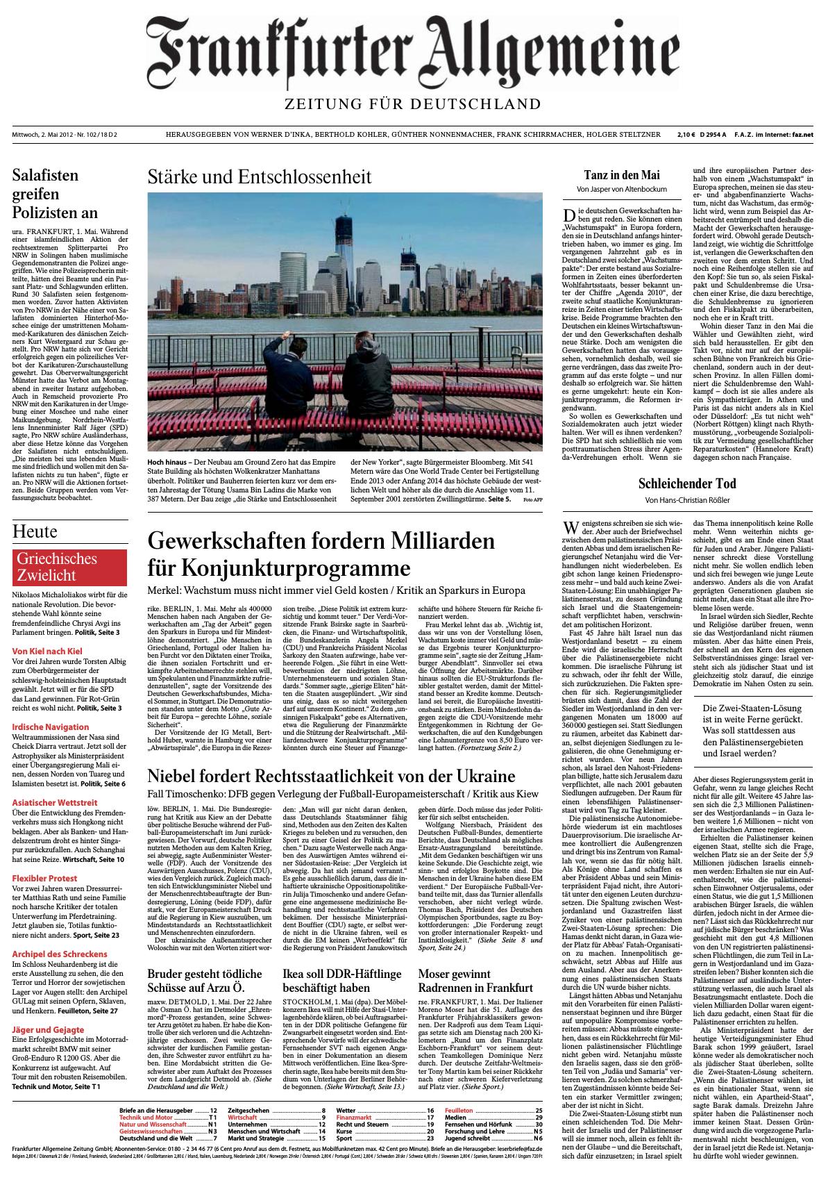 Frankfurter Allgemeine 02.05.2012