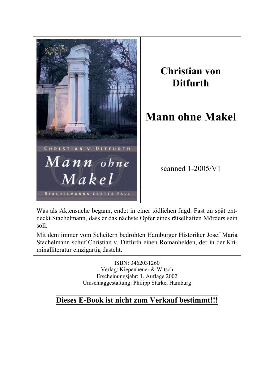Mann ohne Makel