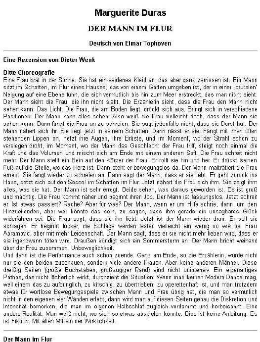 Der Mann im Flur