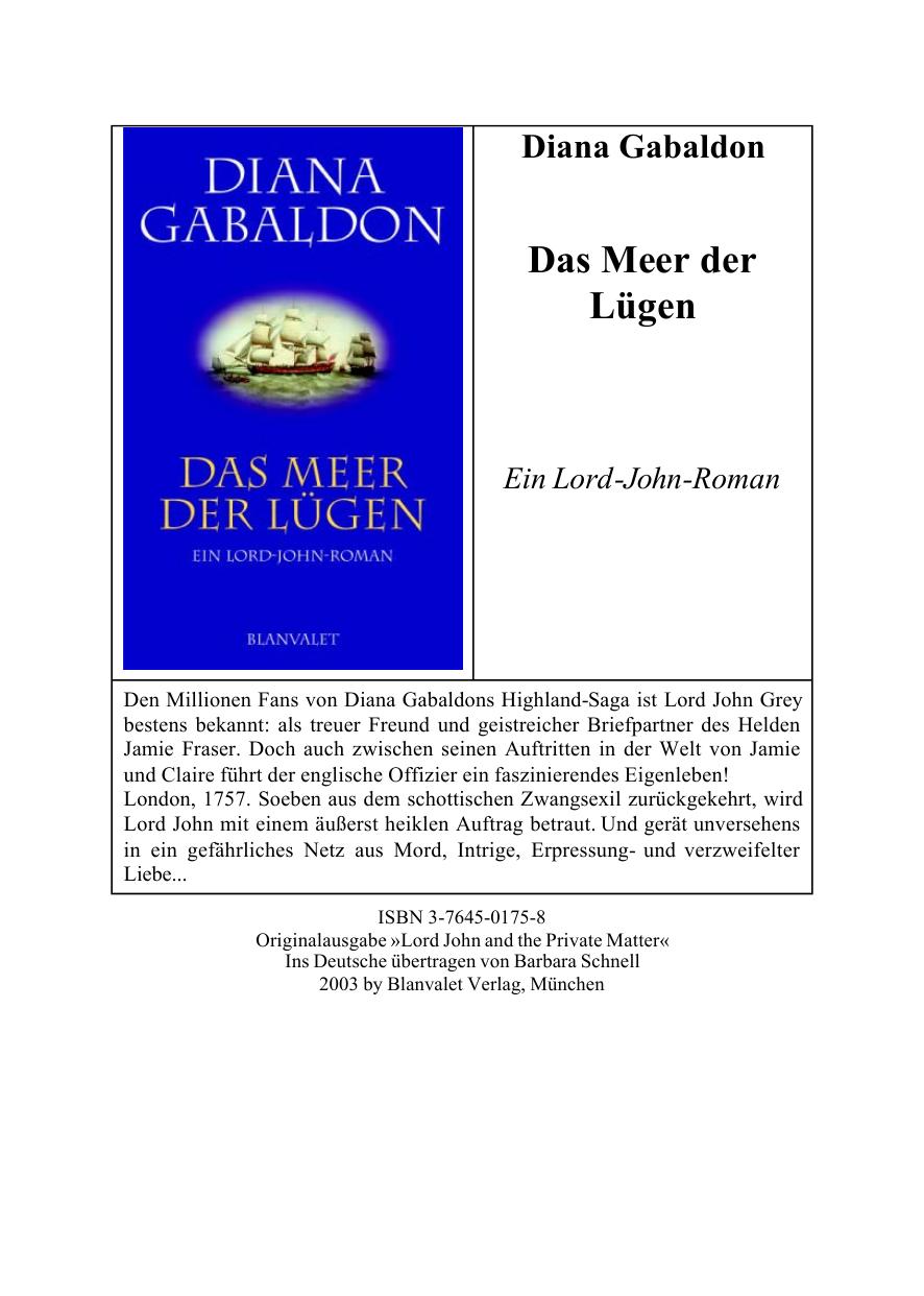 Das meer der Lügen