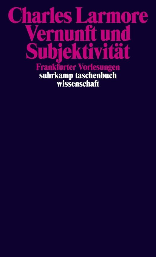 Vernunft und Subjektivität: Frankfurter Vorlesungen